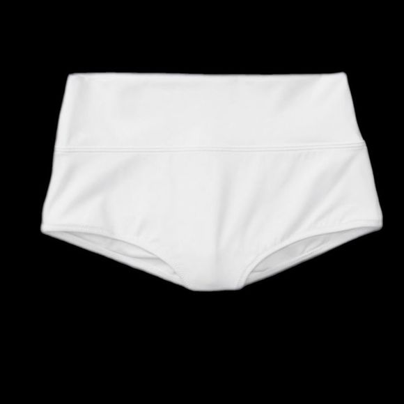 Victoria’s Secret Pink Swim High Waist Shortie Bikini Bottom Black Optic White - Picture 5 of 8